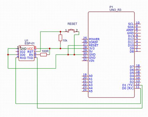 ESP-01 programming circuit