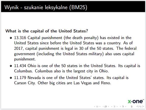 Result - BM25 (preliminary search)