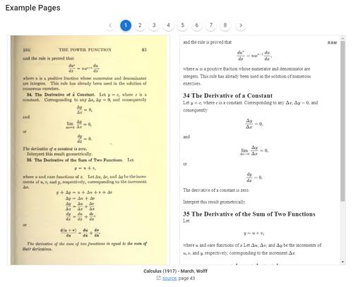 Nougat OCR example from the official site